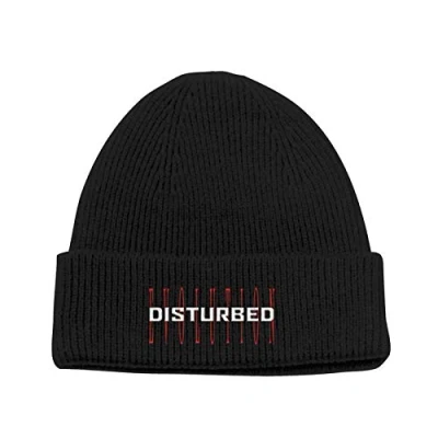 Image of Disturbed Beanie Hat Evolution Band Logo Official Unisex One Size Black
