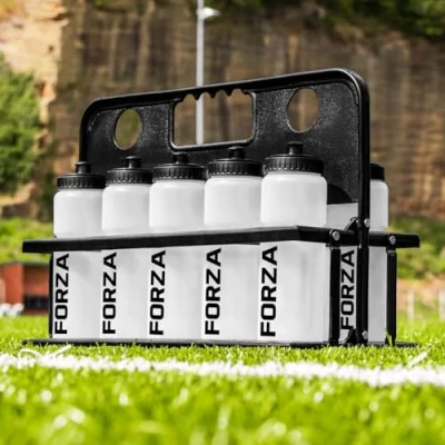 Image of FORZA 10 Water Bottles &amp; Carrier [750ml] BPA Free Plastic Variety Of Colours (Semi Transparent)