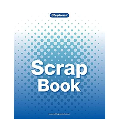 Image of Stephens White Coloured Large Paper Scrapbook Pad, Perfect for Drawing, Colouring, Creating A Sketch Or Doodle, As Notebook, Adults and Kids