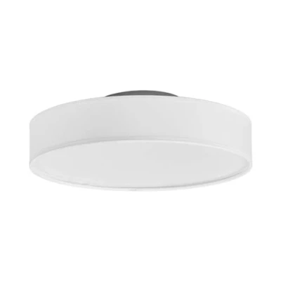 Image of Lindby LED ceiling lamp Saira, textile, 30 cm, white, round