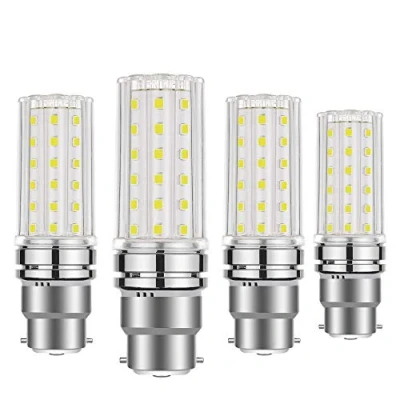 Image of VINBE B22 LED Corn Bulbs, Bayonet Cap, 12W, 100W Incandescent Equivalent,1200Lm, Daylight White,Not dimmable (6000K, 4 pcs)