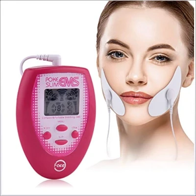 Image of PENGSHAO TENS Electric Muscle Stimulators EMS Facial Slimming Massager Stimulation with 2 Electrodes Face Tag Cheek