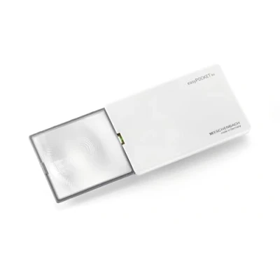 Image of Eschenbach 6x Illuminated Pocket Magnifier, Dioptre: 24, LED Light Credit Card Size, Brilliant Image, Ultra flat, Lightweight, Long lasting