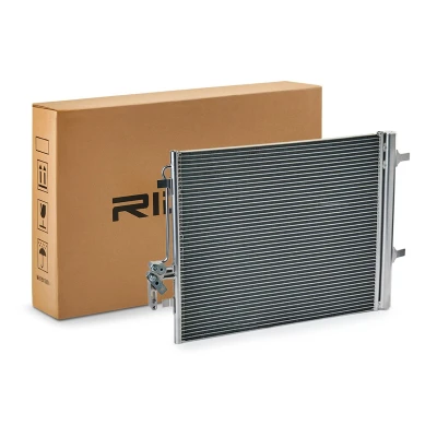 Image of LR000566, LR023921 Condenser NRF EASY FIT 35850 with dryer, seal ring 18mm 13,7mm Aluminium 575mm VOLVO: V70 3, XC60 I, S80 II