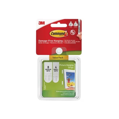 Image of Command Picture Hanging Strips Combo Pack 17203 Color: None