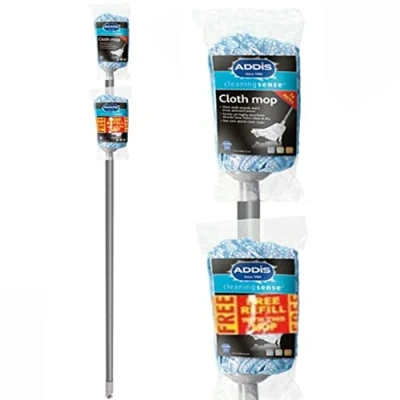 Image of Addis Cloth Mop with Free Refill Blue