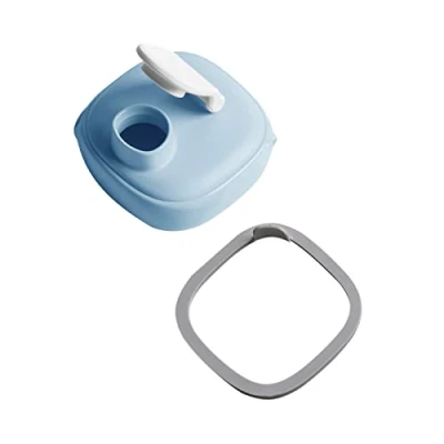 Image of Hegen PCTO Spout for Toddler Bottle BPA, BPS, PVC, and Phthalates Free, Leak Proof, Lightweight, Flip Lid, Twist to Open, Press Close Design, Easy Clean, Baby Water Bottles, Blue
