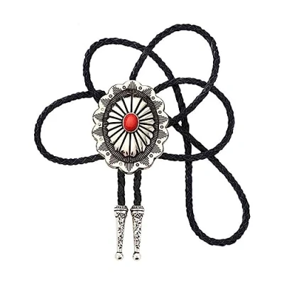 Image of Bohemian Cowboy Bolo Tie For Halloween Carnivals Party Man Teens Shirt Sweater Costume Accessories Gentleman Men Supplies Ties Western