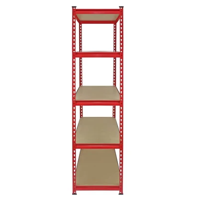 Image of Pack of 3 Garage Shelving Unit 5 Tier Heavy Duty Rack for Storage Steel Utility Shelves Metal MDF Boltless Racking Assembly System 183 x 90 45cm 5400KG Capacity 360KG Per Shelf Rubber Mallet
