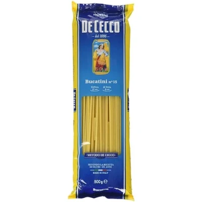 Image of 5X De Cecco Bucatini No. 15 Italian Pasta 500g