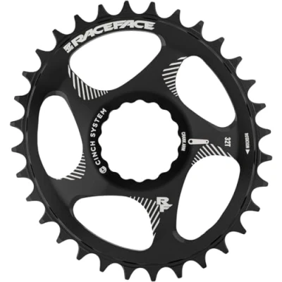 Image of Race Face Direct Mount Oval 32t Black Adult Unisex Tray, Schwarz, 32
