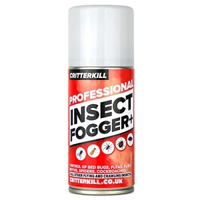 Image of CritterKill Insect Fogger + Total Release Automatic One Shot Fogging Insecticide for Fleas, Bed Bugs, Flies, Moths 150ml (150ml)