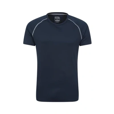 Image of Mountain Warehouse Endurance Mens T Shirt Breathable Tee, UPF50 Protection, Lightweight Shirt, Comfortable &amp; Quick Drying Top for Gym, Travelling, Running Navy Reflect 4XL