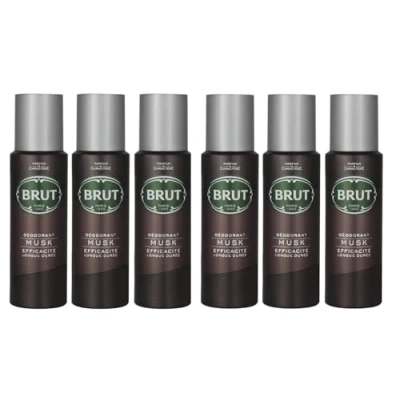 Image of Brut Deodorant Body Spray Musk Long Duree 200ml SIX PACK by