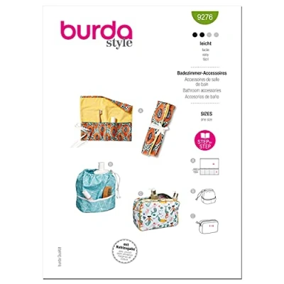 Image of Burda Style Sewing Pattern B9276 Cosmetic and Toiletries Bags