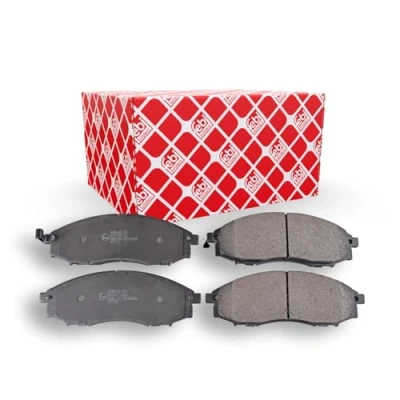 Image of 410607Z025, 410607Z026, 41060VK190, D1060VK100, D1060VK190 Brake pad set FEBI BILSTEIN 170665 Front Axle with acoustic wear warning