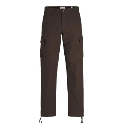 Image of JACK &amp; JONES Men&#039;s Jpstkane Jjbarkley Cargo Pant Noos Trousers, Wren, 30 W/32 L