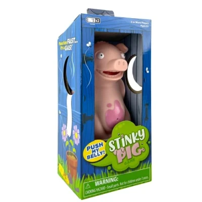 Image of Stinky Pig Game Dice Family Games, Kids Travel Set, Fast, Musical Active with Funny Sounds, Games for and Adults, Multi Player, Ages 6+
