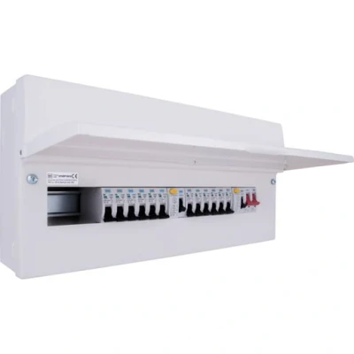 Image of Bg CFUDP16616A 01 16 Way Populated Consumer Unit With 100A Switch &amp; 2