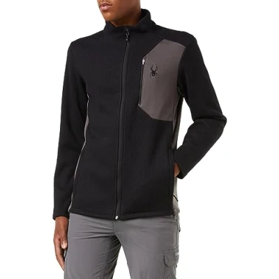 Image of Spyder Men&#039;s Bandit Fleece Jacket, Black, XL