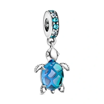 Image of Pandora Murano Sea Turtle Dangle Charm No Box