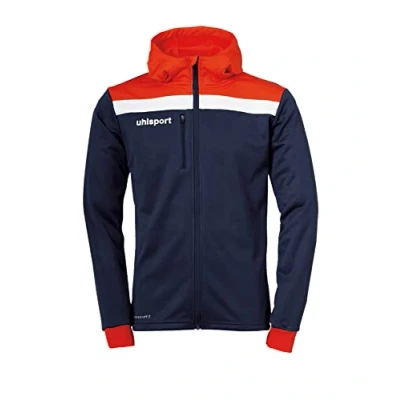 Image of Uhlsport Offense 23 Multi Hood Jacket Men&#039;s Navy/Red/White, M
