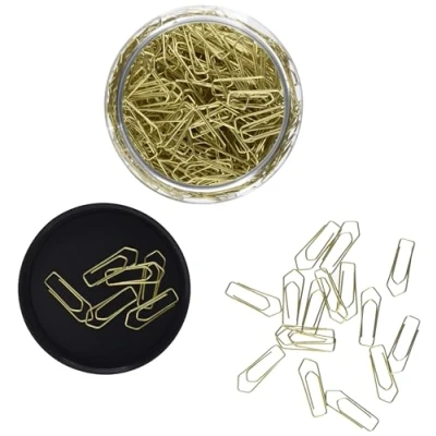 Image of Wedo 901 15040053 26 mm Metal Paper Clip Brass Colour (Pack of 400)