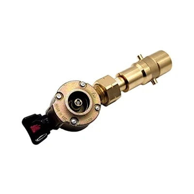 Image of Gomet LPG Gas Bottle Refill Adapter UK Bayonet 21mm Clip On Type
