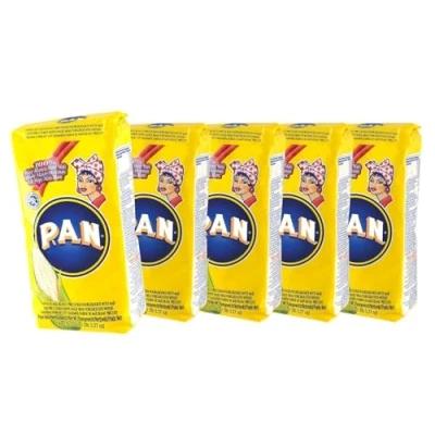 Image of White Corn Flour, precooked Colombia Venezuela, Bag 1, 0 kg Harina de Maiz Blanco precocida , 5 x 1kg.