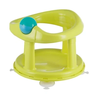 Image of Bebeconfort Swivel Bath Seat, 6 12 months, Max. 10 kg, Child Support Non Slip Baby Chair, Ergonomical, Suction Cups, color Lime