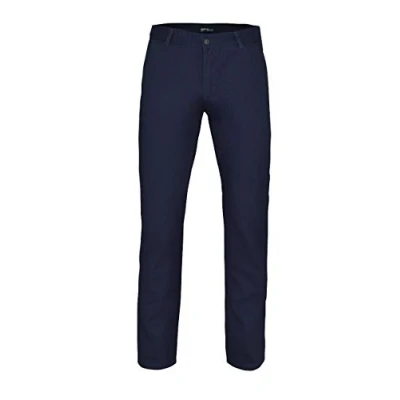 Image of Mens Chino Trousers by Asquith and Fox Navy 36 Long