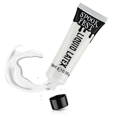 Image of Spook Fest Liquid Latex 15ml sfx makeup perfect with fake blood face paint to create amazing halloween zombie