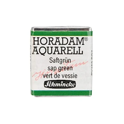 Image of Schmincke HORADAM® AQUARELL Finest Artists&#039; watercolours, 530 Sap Green, 14 044, 1/2 pan