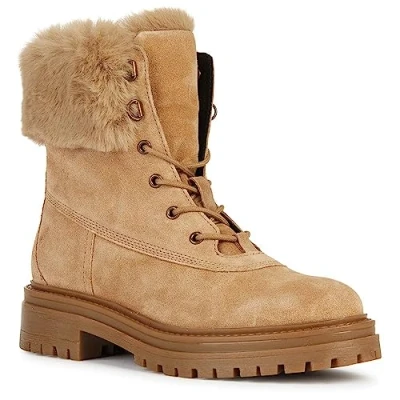 Image of Geox Women&#039;s D Iridea Ankle Boot, Toffee Beige, 3 UK
