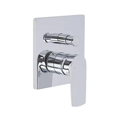 Image of Milano Hunston Modern 2 Outlet Manual Mixer Shower Valve Chrome