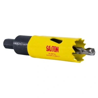 Image of Saxton HSS Hole Saw Cutter M42 Bi Metal 8% Cobalt Heavy Duty + Arbor (14mm 230mm) Arbor)