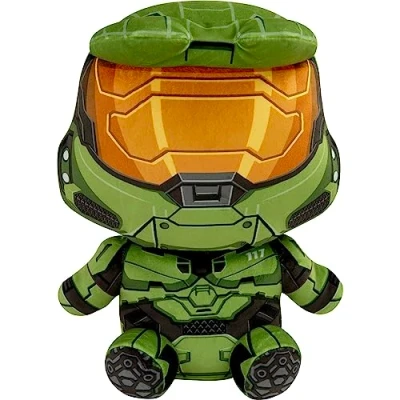 Image of Tomy Plush Mocchi Halo Master Chief Soft and Huggable Collectible Toy 15 Inch, Black