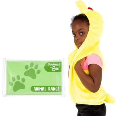 Image of PRETEND TO BEE Chicken Animal Fancy Dress Costume for Kids, Unisex Child, Yellow, 3 7 Years