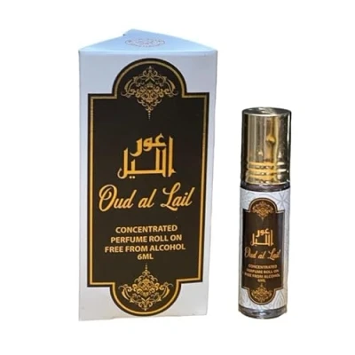 Image of Atika Perfume oil 6ml Roll on, Alcohol free Attar Made in UAE (Oud Al Lail)