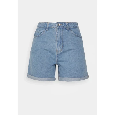 Image of ONLY Women&#039;s Onlvega Hw Mom DNM Shorts Noos, Light Blue (Light Denim), XL