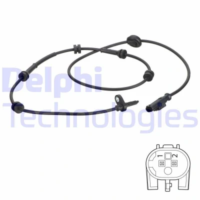 Image of 46839673, 51791156 ABS sensor DELPHI SS20638 Active 1250mm ALFA ROMEO: 147