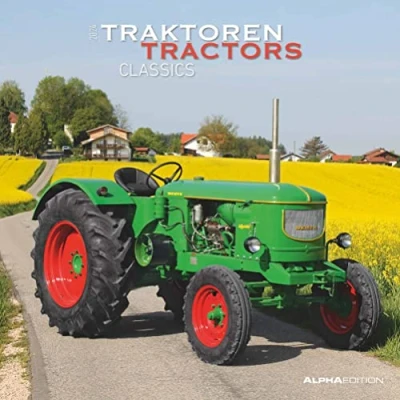 Image of Traktoren Classics 2024 Brochure Calendar 30 x cm (30 60 Open) with Space for Notes Picture Wall Planner