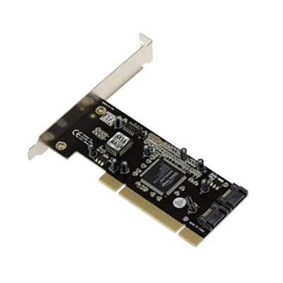 Image of KALEA INFORMATIQUE PCI to SATA controller card, 2 independent ports or RAID 0.1 with SILICON IMAGE SIL3112 chipset