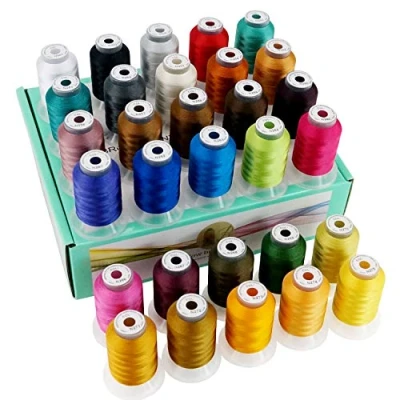 Image of New brothread 30 Janome Colours Polyester Machine Embroidery Thread Kit 500M Each Spool Assortment 3