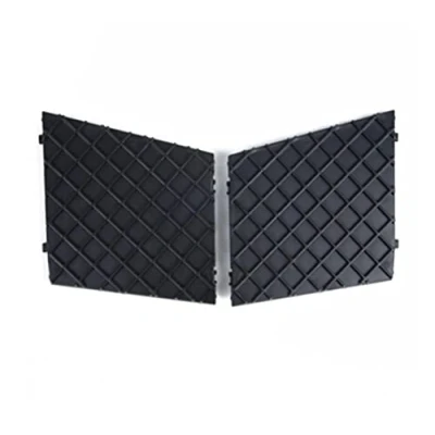 Image of ASDFGHJK KANGYEBAIHUODIAN 2pcs Car Front Bumper Cover Lower Mesh Grille Grill Trim Suit Fit For BMW E60 E61 M Sport Accessories (Color : Black)