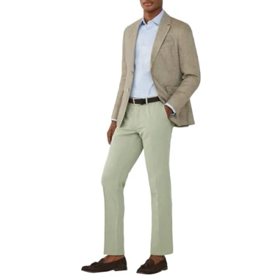 Image of Hackett London Men&#039;s Cott Linen Chino Trouser, Green (Seagrass Green), 36W/30L