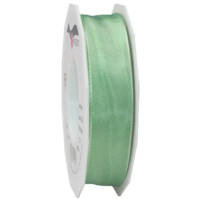 Image of Präsent Lyon Wired Taffeta Ribbon Mintgreen 25 mm width, m length