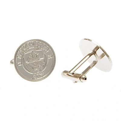 Image of Manchester City F.C. Silver Plated Cufflinks CR Official Merchandise