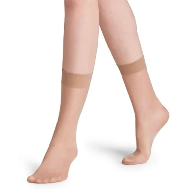 Image of 1 Pair Cocoon Seidenglatt 15 Denier Transparent Shining Ankle Highs Ladies 5.5 8 Falke