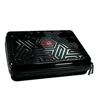 Image of WINMAU Armor G4 Darts Wallet Black Case Holds Fully Assembled and Accessories Impact Proof, Ultra Durable Secure